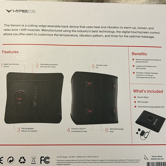 Hyperice Venom Cordless Back Massager (New) - Picture 2 of 4